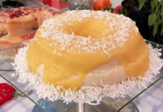 Flã de tapioca com coco